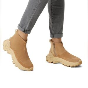 Sorel Kinetic Breakthrough Acadia Waterproof Tan Boots Women 8.5 Suede